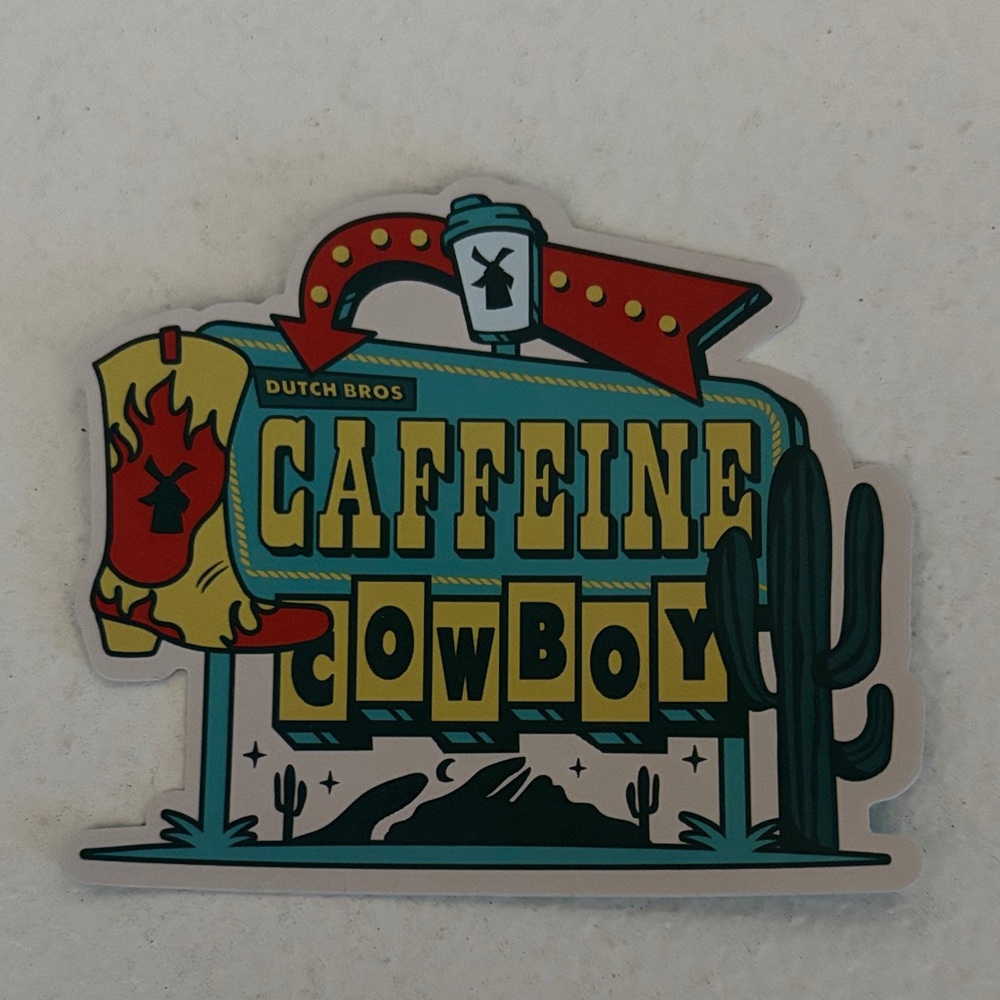 Dutch Bros Caffeine Cowboy Sticker